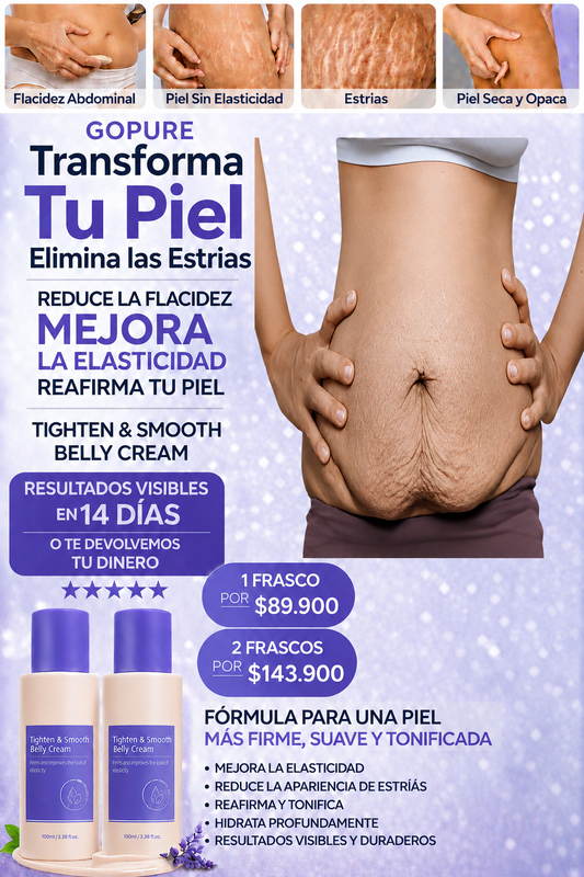 Elimina las Estrias y la flacidez abdominal en dias.